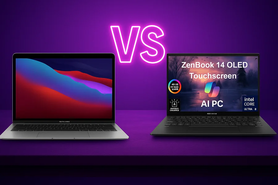 MacBook Pro M1 vs Asus ZenBook 14 OLED